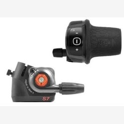 Drejegearskifter 7-speed Sunrace med clickbox, der passer til SRAM S7