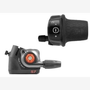 Twist shifter 7 speed Sunrace with clickbox suitable for SRAM S7