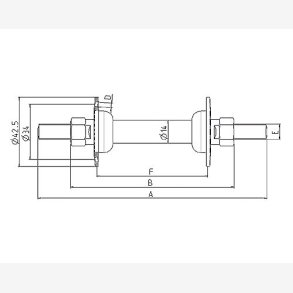 FRONT HUB CHROME  �10mm AXLE