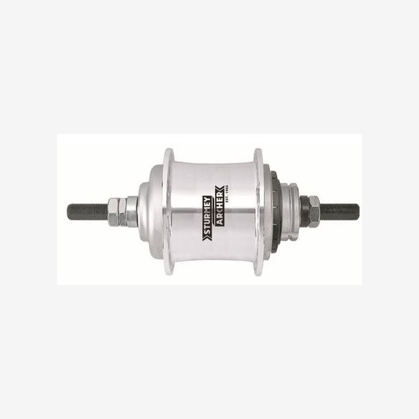 Gear hub 3 speed Sturmey Archer S-RF3 freewheel - 36 holes - silver