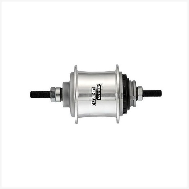 Bagnav 2 gear Sturmey Archer A2 Automatisk fril�bsnav 36 huller - s�lv