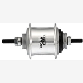 Gear hub 2 speed Sturmey Archer A2 Automatic freewheel hub 36 holes - silver