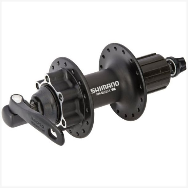 Bagnav 8/9/10 gear Shimano FH-M525 - 36h - 6 bolts skivebremsemontering - sort