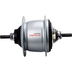 Bagnav Shimano Nexus 8 SG-C6001 til rullebremse/f�lgbremse - 36 huller - s�lv