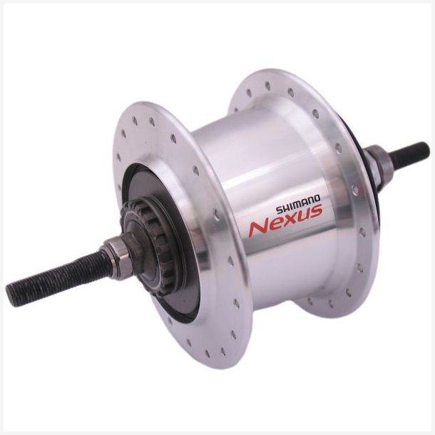 Gearnav 7 gear Shimano Nexus 7 SG-C3001 til rullebremser / f�lgbremser - 36 huller - s�lv