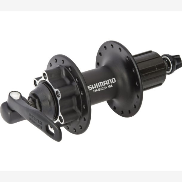 Rear hub 8/9/10 speed Shimano FH-M525 - 32 holes - 6 bolt disc Bremse mount - black