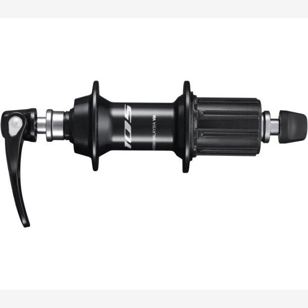 Rear hub 10/11 speed Shimano 105 HB-R7000 - 36 holes with 163 mm quick release - black