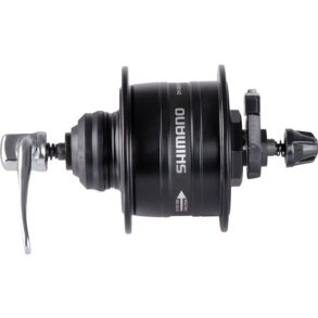 Dynamo-nav 32 huller Shimano HD-3D37 3 Watt - Center Lock - hurtigudl�ser - sort