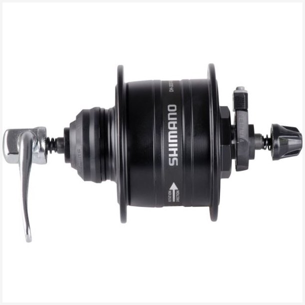 Dynamo-nav 32 huller Shimano HD-3D37 3 Watt - Center Lock - hurtigudl�ser - sort