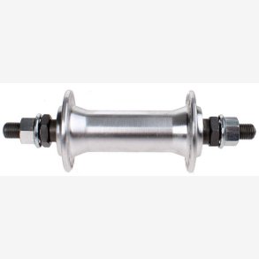 Front hub Vinty aluminium 36 holes with 10mm solid axle - silver
