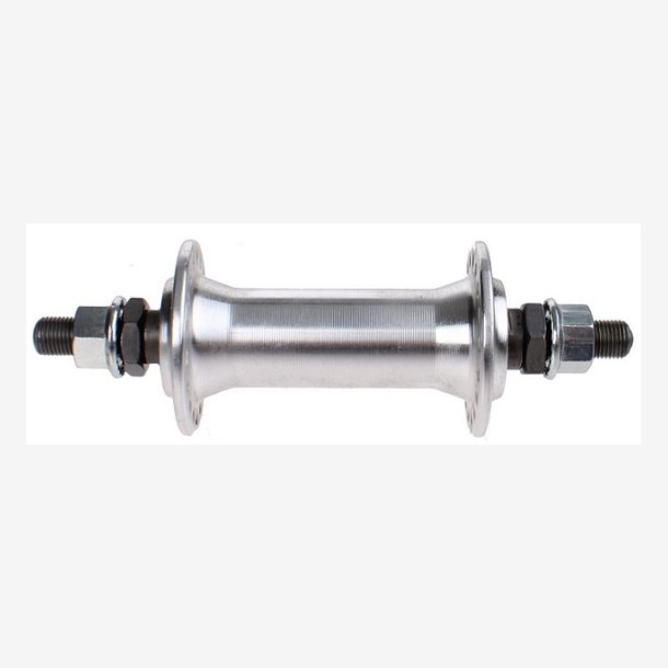 Front hub Vinty aluminium 36 holes with 10mm solid axle - silver