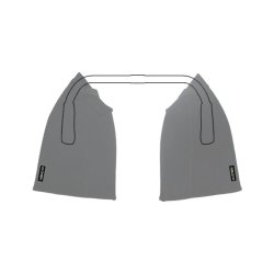 Styrluffer til cykel DS Covers Arcs Curved - sort neoprene - vandttte