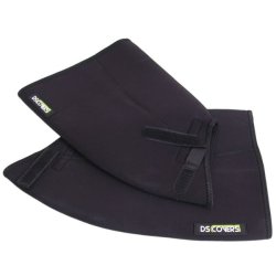 Styrluffer til cykel/scooter DS Covers Arcs Curved - sort neoprene - vandt�tte