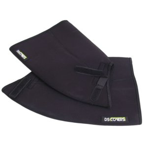 Styrluffer til cykel/scooter DS Covers Arcs Curved - sort neoprene - vandt�tte