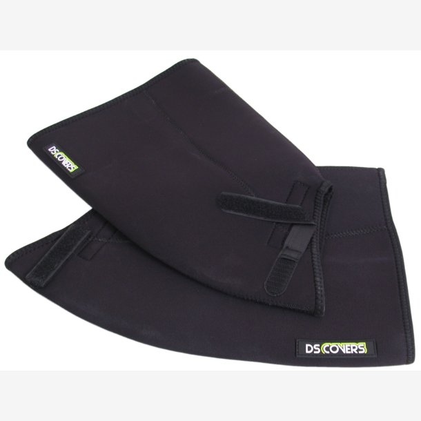 Styrluffer til cykel DS Covers Arcs Curved - sort neoprene - vandttte