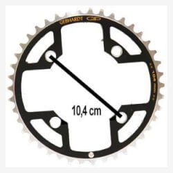 Gebhardt klinge 42T 4-huls 9 speed sort