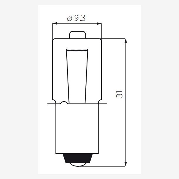 BULB 6V 2.4W HALOG. Cykel BAJ. 5PCS