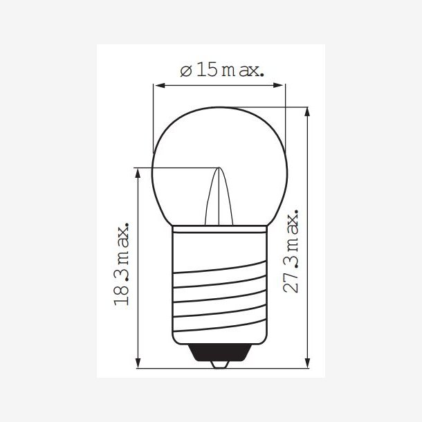 BULB 6V 0.45 Cykel FRONT