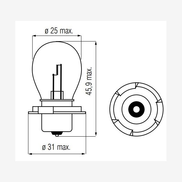 BULB 6V-15W P265