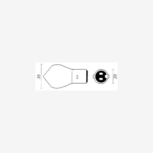 BULB 6V-25/25W BA20D