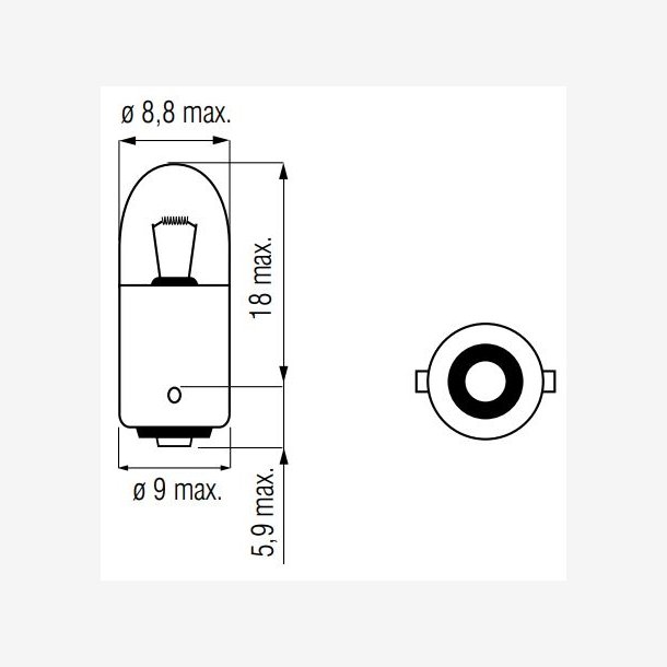 BULB 12V-5W BA9S