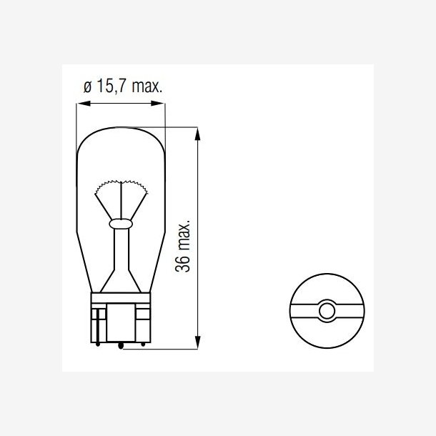 BULB 12V-10W WEDGE-T15