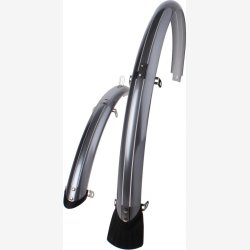 Cykelskrm st 28" 50mm plastik - slv