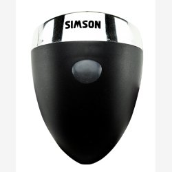 Simson batteri forlygte Classic Luxurious - sort (10 stk i ske)