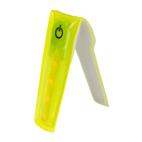 Multilight Wowow 3M fluo gul refleks lysstribe med 4 r�de LED-lys