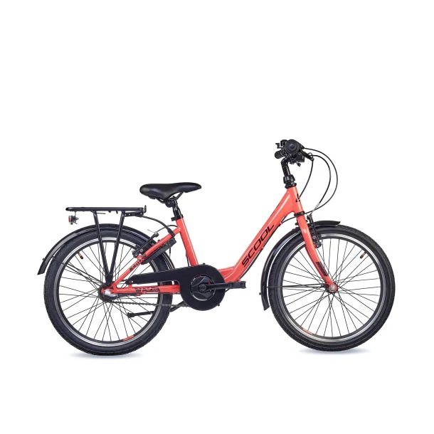 ChiX Wave 20" brnecykel med 3 gear og fodbremse - coralrd