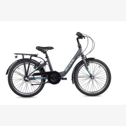 ChiX Wave 20" brnecykel med 3-gear og fodbremse - mrkegr