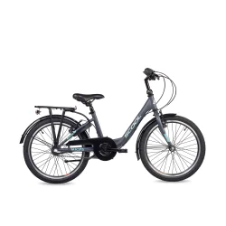 ChiX Wave 20" brnecykel med 3-gear og fodbremse - mrkegr