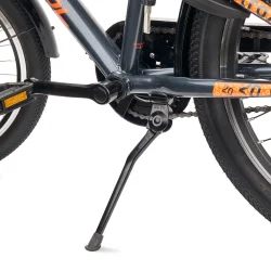 S'COOL troX 20-N3 20" MTB b�rnecykel med 3-gear, fodbremse - m�rkegr�/orange