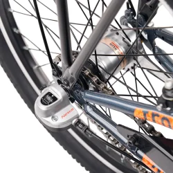 S'COOL troX 20-N3 20" MTB b�rnecykel med 3-gear, fodbremse - m�rkegr�/orange
