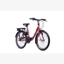 ChiX Wave 20" b�rnecykel med 3 gear og fodbremse - r�d