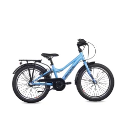 S'COOL troX 20-N3 20" MTB b�rnecykel med 3-gear, fodbremse - bl�