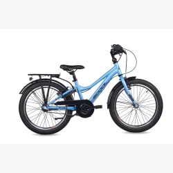 S'COOL troX 20-N3 20" MTB b�rnecykel med 3-gear, fodbremse - bl�