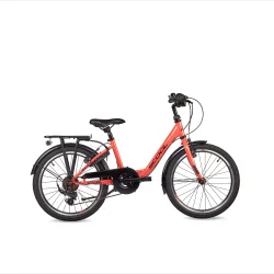 S'COOL chiX 20" 6 gear b�rnecykel - koralr�d