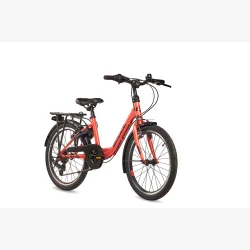 S'COOL chiX 20" 6 gear b�rnecykel - koralr�d