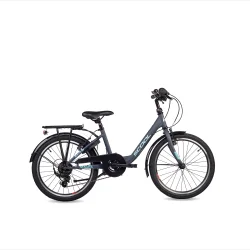 S'COOL chiX 20" 6 gear b�rnecykel - gr�/aqua