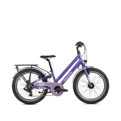 S'COOL chiX Pro K7 20" � letv�gtscykel med 7 gear, MIK-bagageb�rer - lilla/lavendel