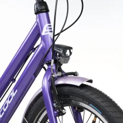 S'COOL chiX Pro K7 20" � letv�gtscykel med 7 gear, MIK-bagageb�rer - lilla/lavendel