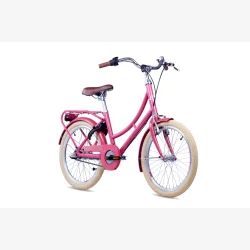 S'COOL chiX Classic 20" 3 gear pigecykel med fodbremse - hindb�rr�d