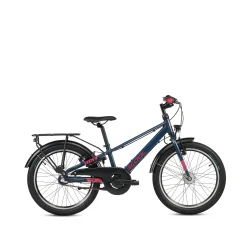 S'COOL troX Pro 20-N3 20" b�rnecykel i aluminium, 3 gear, fodbremse - m�rkebl�/pink