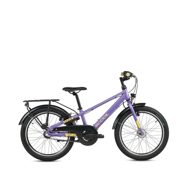 S'COOL troX Pro 20-N3 20" b�rnecykel i aluminium, 3 gear, fodbremse - lilla