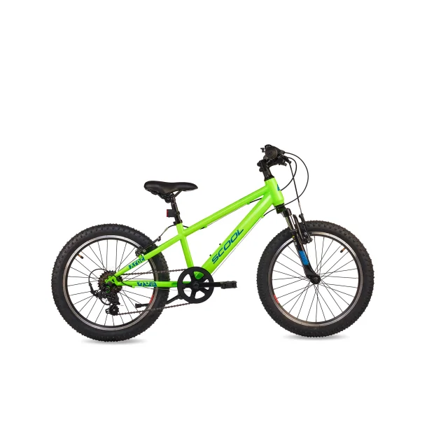 S'COOL Xroc 20-K6 20" junior MTB cykel med 6 gear - neon gr�n