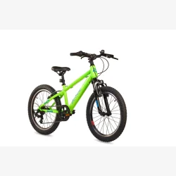 S'COOL Xroc 20-K6 20" junior MTB cykel med 6 gear - neon gr�n