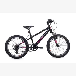 S'COOL Xroc 20" junior MTB cykel med 6 gear - sort