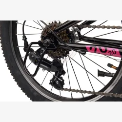 S'COOL Xroc 20" junior MTB cykel med 6 gear - sort