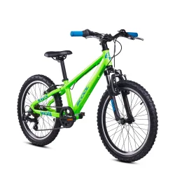 S'COOL Xroc 20-K7 20" junior MTB cykel i aluminium med 7 gear - neon gr�n